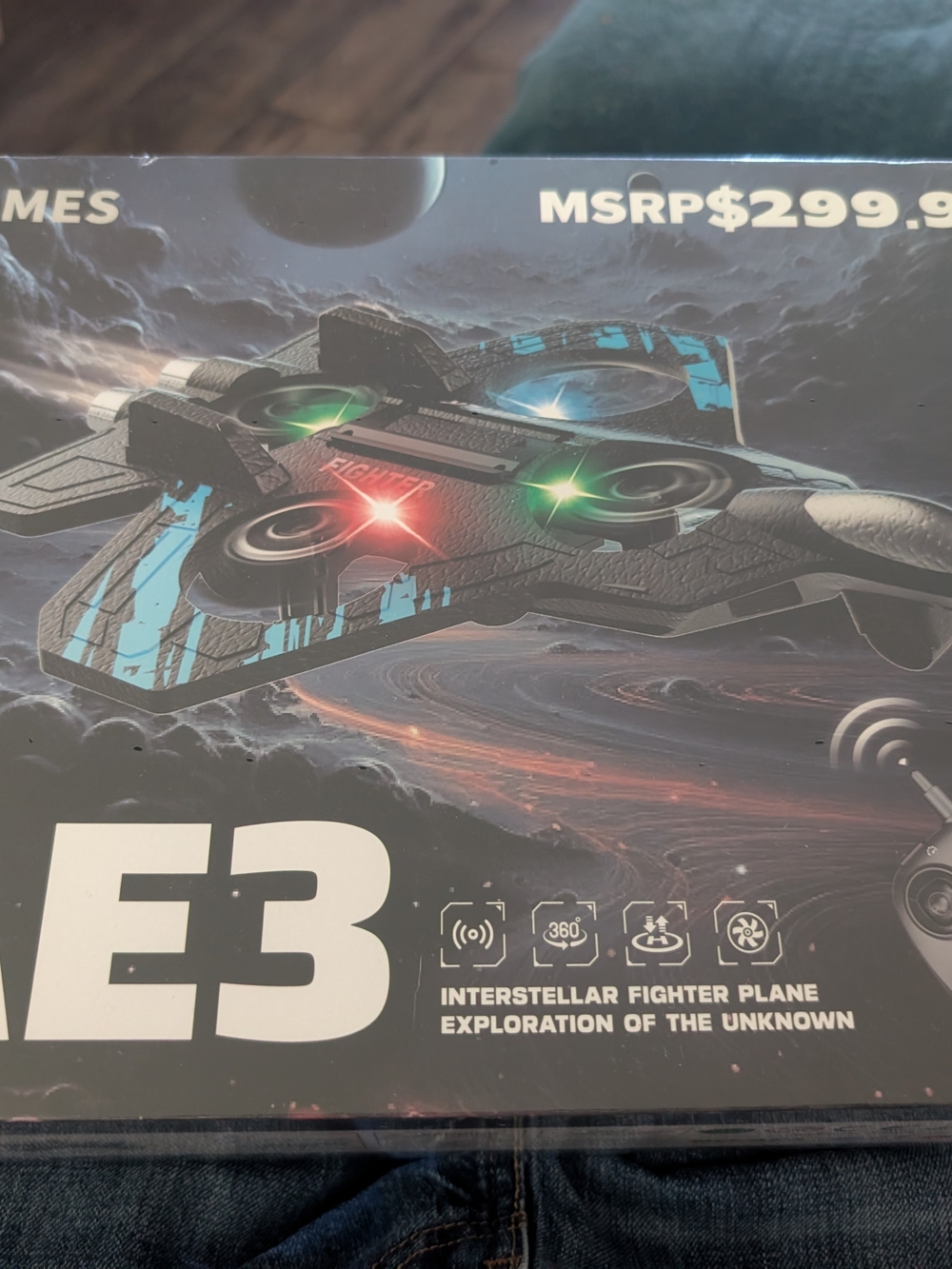Drone DMES EZ-3 Interstellar Fighter Plane Brand New In The Box